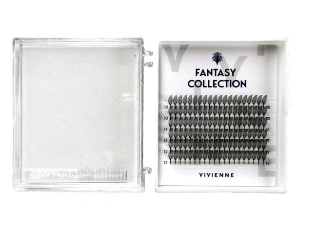 Ресницы U-type feathers, 0,07 (10-12), FANTASY, 6 линий