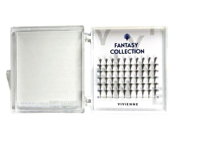 Ресницы V-type feathers, 0,07 (10-12), FANTASY, 6 линий